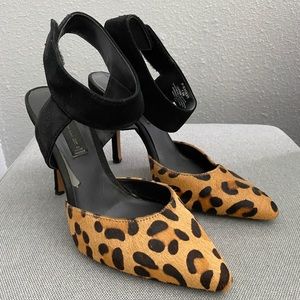 Steve Madden leopard pointed heels